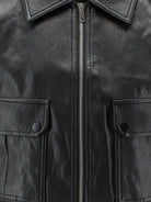 The Frankie Shop Faux leather jacket - Black