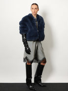 The Frankie Shop Baxter viscose bermuda shorts - Checkedgrey
