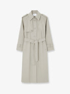 The Frankie Shop Riva cotton blend trench coat - Lightbeige