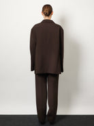 The Frankie Shop Bea Suit Tailored Pants - Dark Expresso