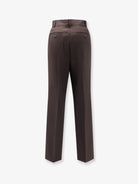 The Frankie Shop Bea Suit Tailored Pants - Dark Expresso