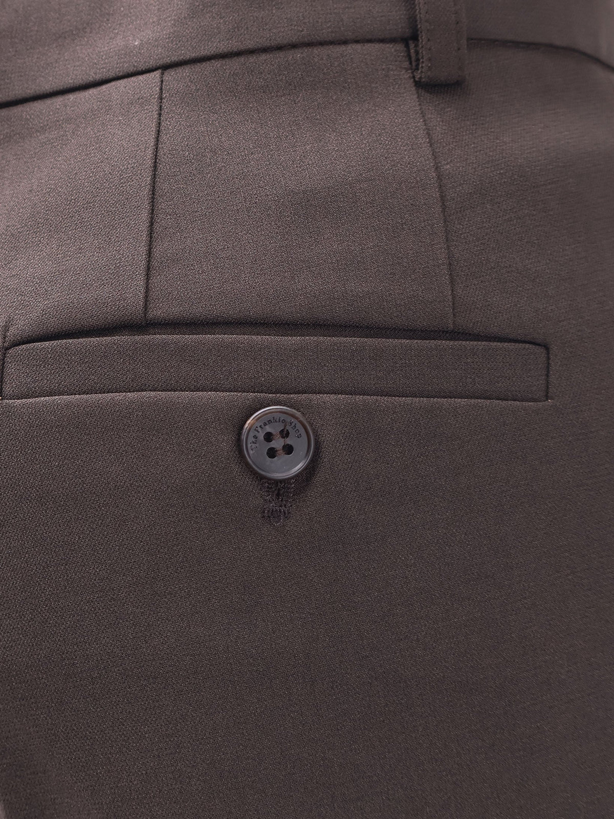 The Frankie Shop Bea Suit Tailored Pants - Dark Expresso