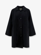The Row Ina virgin wool and cashmere coat - Black