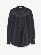 The Row Lula silk shirt - Black