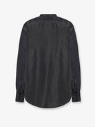 The Row Lula silk shirt - Black
