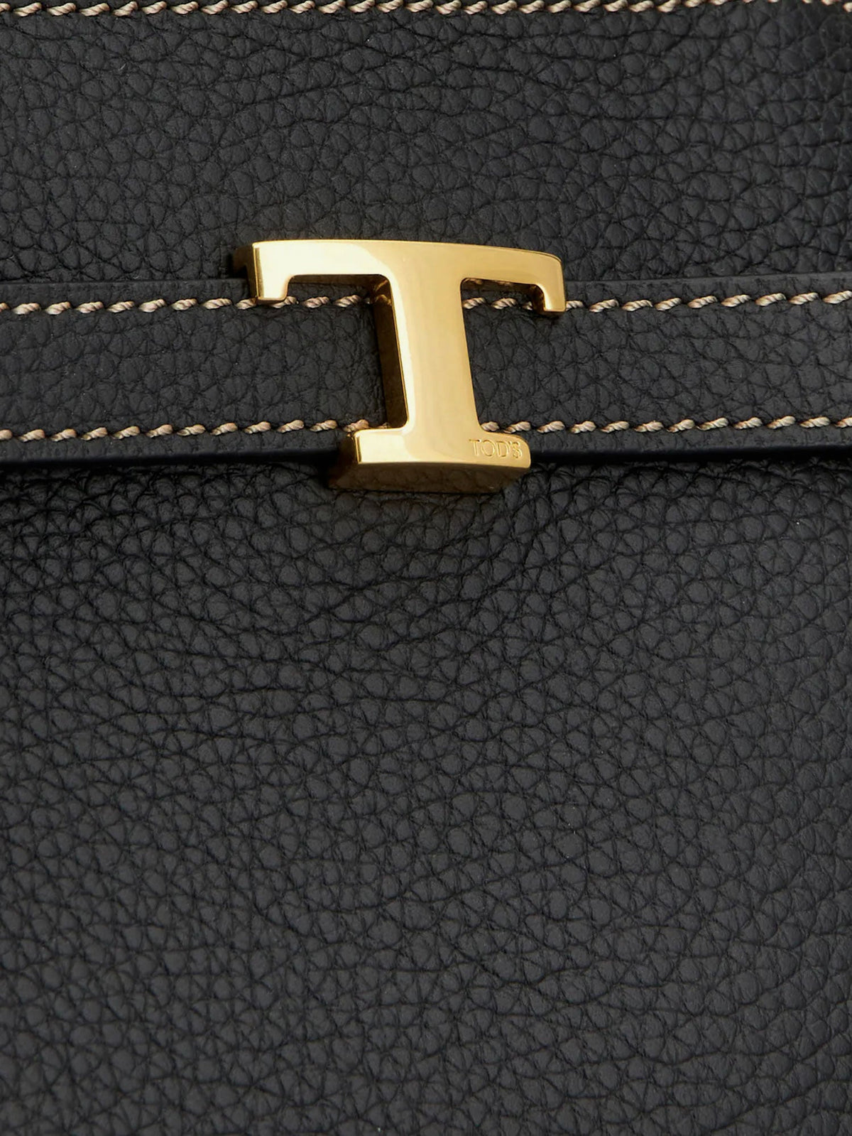 Tod's Hammered laeather tote bag - Nero