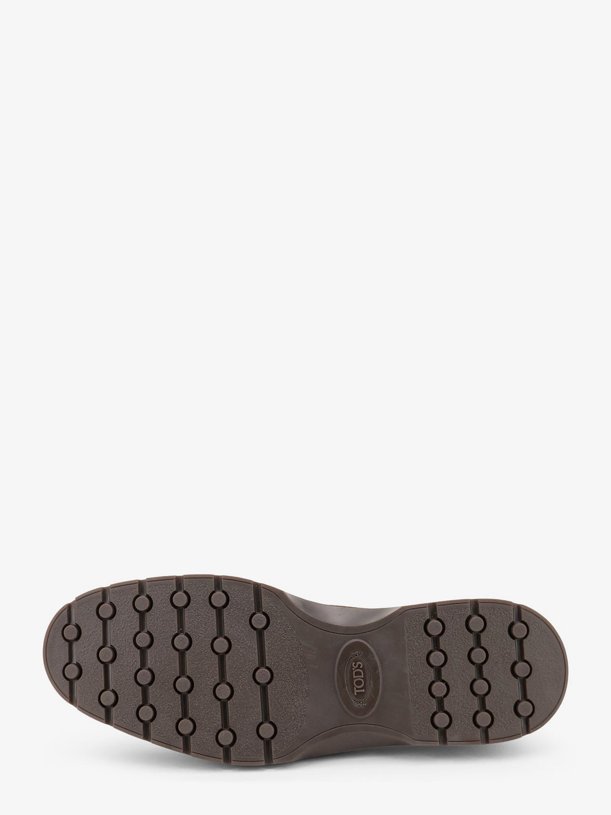 Tod's Suede loafers with metal logo - Marrone