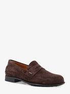 Tod's Suede loafers with side logo - Marrone