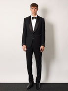 Tom Ford Stretch virgin wool tuxedo with satin profiles - Black