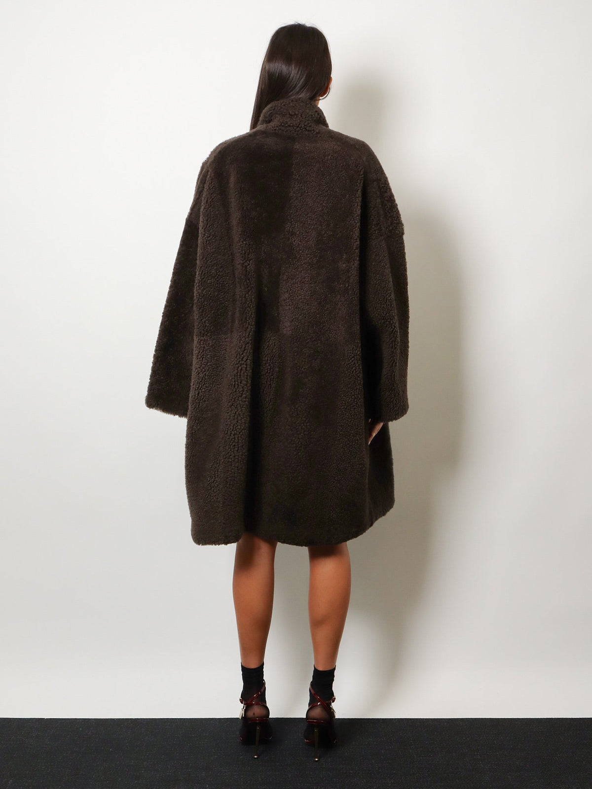 Tom Ford Shearling Coat - Coffeeblack