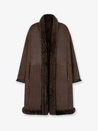 Tom Ford Shearling Coat - Coffeeblack