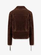 Tom Ford Suede Biker Jacket - Chocolatebrown