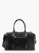 Tom Ford Buckley Holdall Suede Travel Bag - Charcoal Grey
