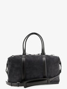 Tom Ford Buckley Holdall Suede Travel Bag - Charcoal Grey