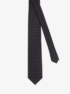 Tom Ford Silk tie with geometric pattern - Marineblue