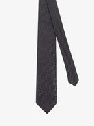 Tom Ford Silk tie with geometric pattern - Black