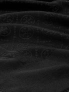 Tory Burch T Monogram Jacquard Traveler silk and wool blend scarf - Black