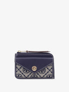 Tory Burch T Monogram Envelope Zip Card Case Wallet - Torynavy