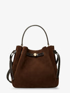 Tory Burch Romy suede bucket bag - Darkcocoa