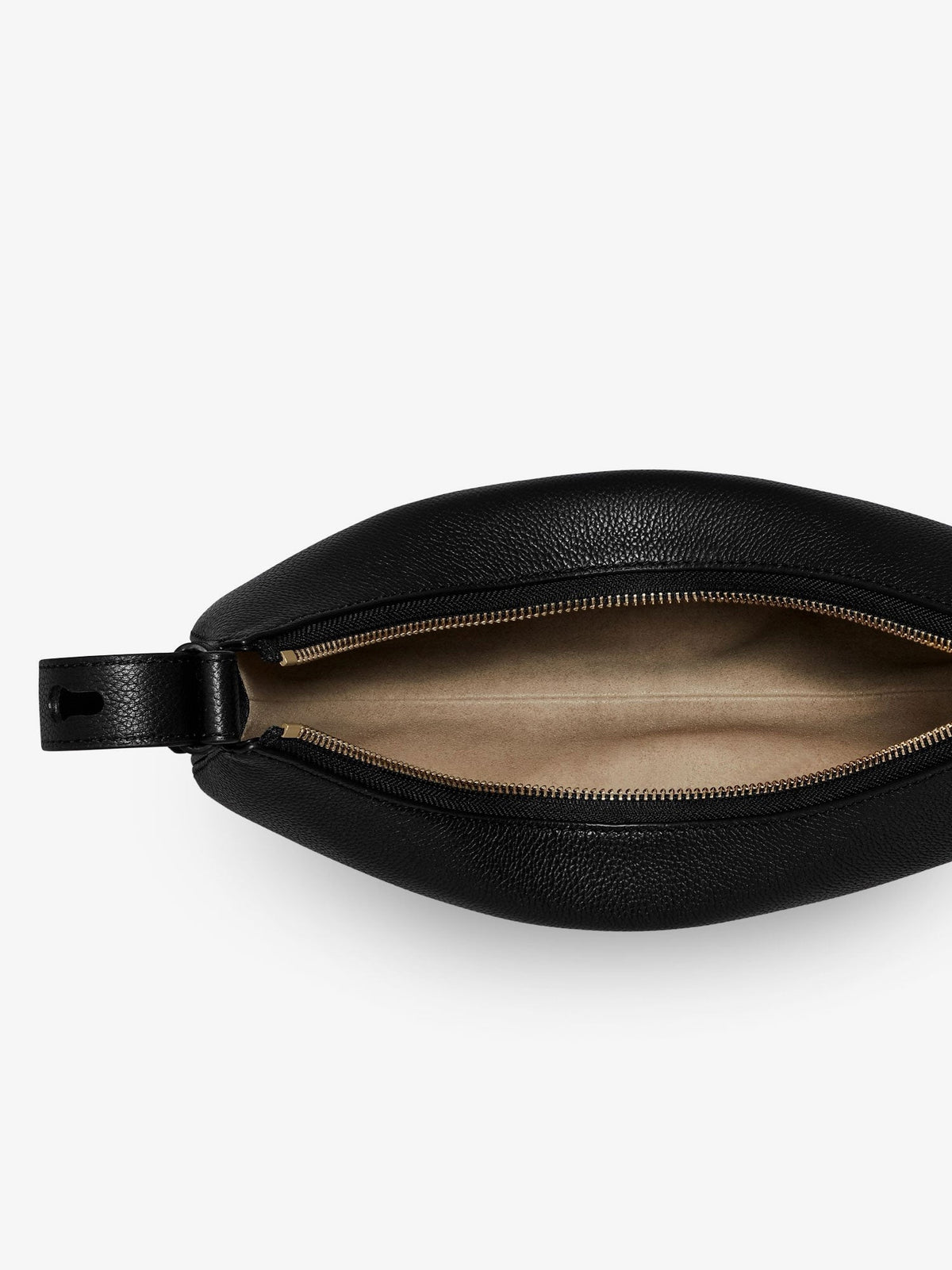 Tory Burch Romy Half Moon leather shoulder bag - Black