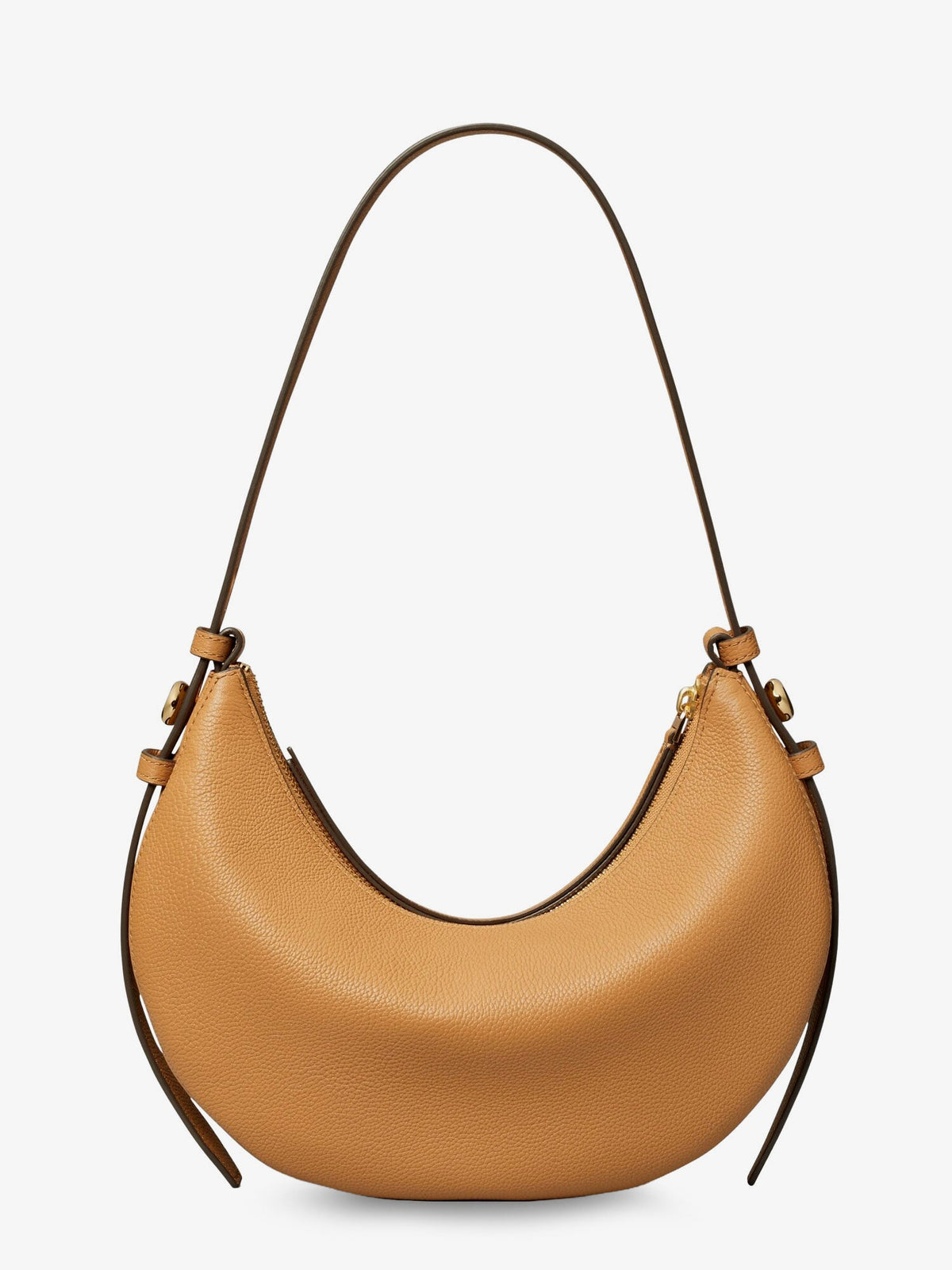 Tory Burch Romy Half Moon leather Shoulder Bag - Tiramisu