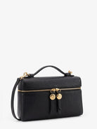Tory Burch Hammered leather Romy slim shoulder bag - Black