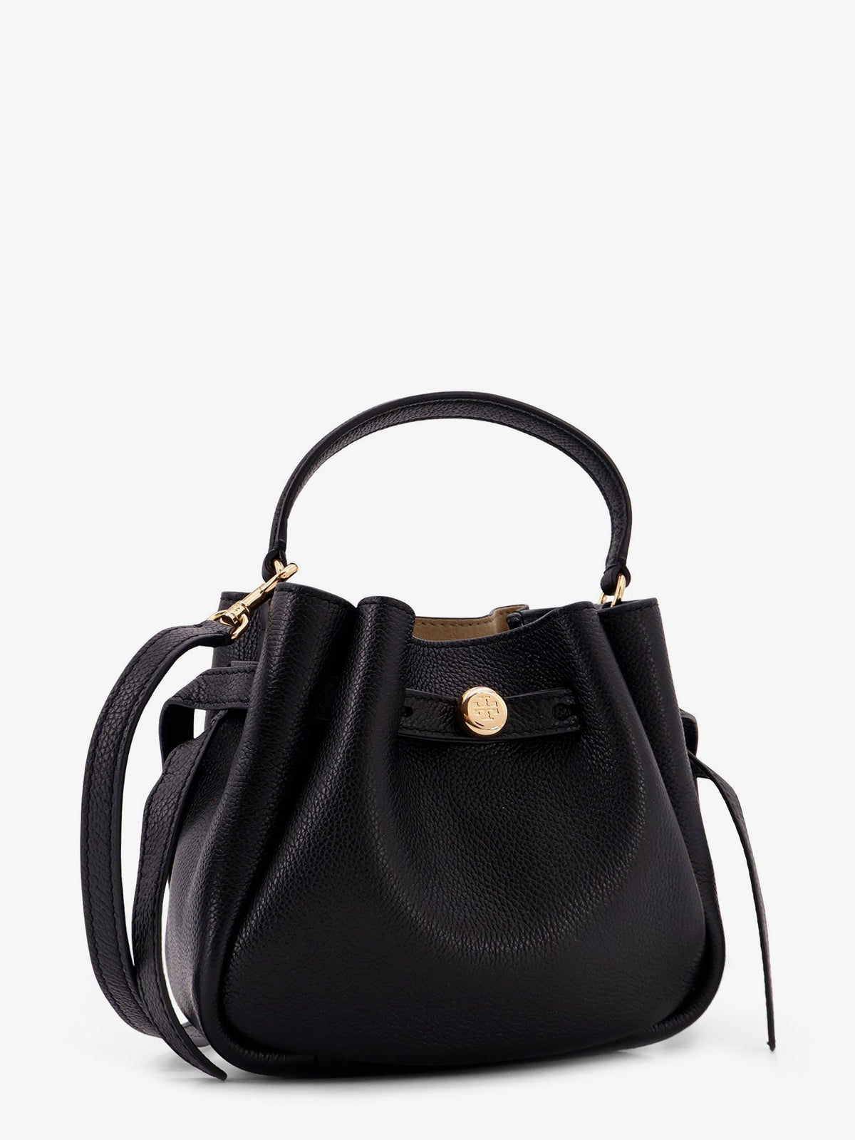 Tory Burch Romy Mini leather shoulder bag - Black