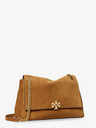Tory Burch Charlie suede shoulder bag - Caramel