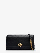Tory Burch Charlie Quilted Chain Wallet leather crossbody bag - Black