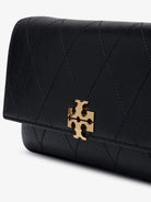 Tory Burch Charlie Quilted Chain Wallet leather crossbody bag - Black