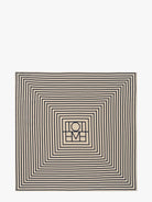 Toteme Monogram silk foulard - Cream