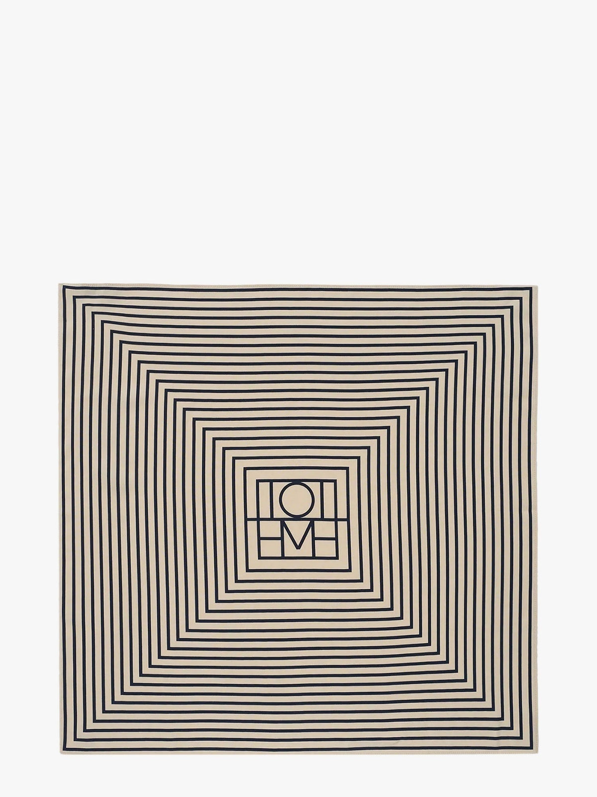 Toteme Monogram silk foulard - Cream