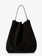 Toteme Suede Belted Tote - Espresso