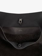 Toteme Suede Belted Tote - Espresso
