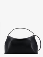 Toteme T-Lock leather crossbody bag - Black