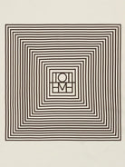 Toteme Centered Monogram silk foulard - Macadamia