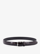 Toteme Slim Croco-Embossed leather belt - Chocolate