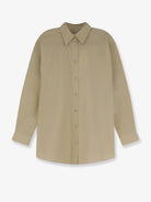 Toteme Classic Tumbled organic cotton shirt - Peanut