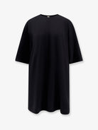 Toteme Relaxed Tee lyocell and cotton short dress - Black