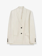 Toteme Raw lapel blazer - Ecru