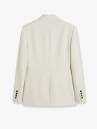 Toteme Raw lapel blazer - Ecru