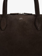Toteme Day suede handbag - Brown