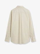 Toteme Viscose and silk blend shirt with striped pattern - Yellow/Sky