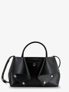 Toteme Mercer Small Leather Handbag - Black/Red