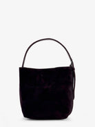 Toteme Small Belted Suede Handbag - Espresso