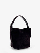 Toteme Small Belted Suede Handbag - Espresso