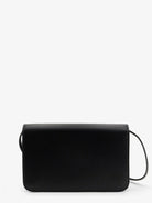 Toteme T-Lock leather crossbody bag - Black