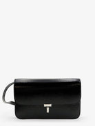 Toteme Patent T-Lock crossbody bag - Black