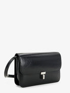 Toteme Patent T-Lock crossbody bag - Black
