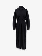 Toteme Viscose dress with scarf - Black